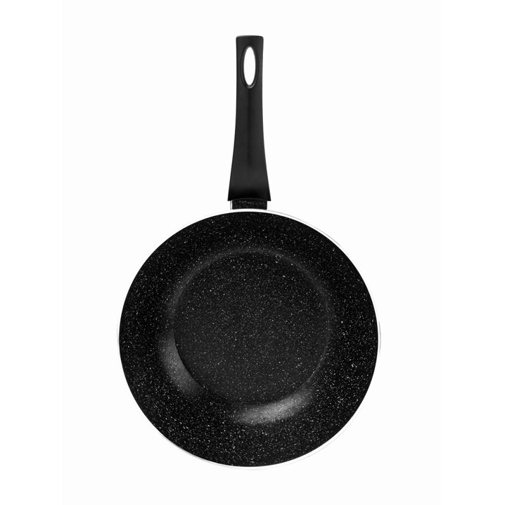 Taç Ultra Granit Plus Wok Tava 24 cm Siyah